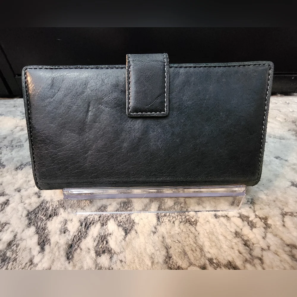 Dior Saddle Long Wallet - Black Leather